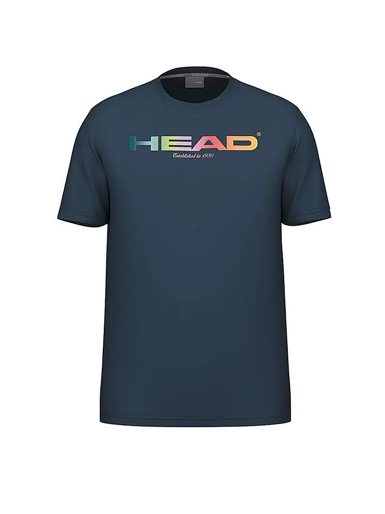 HEAD | Herren Tennisshirt Rainbow | dunkelblau