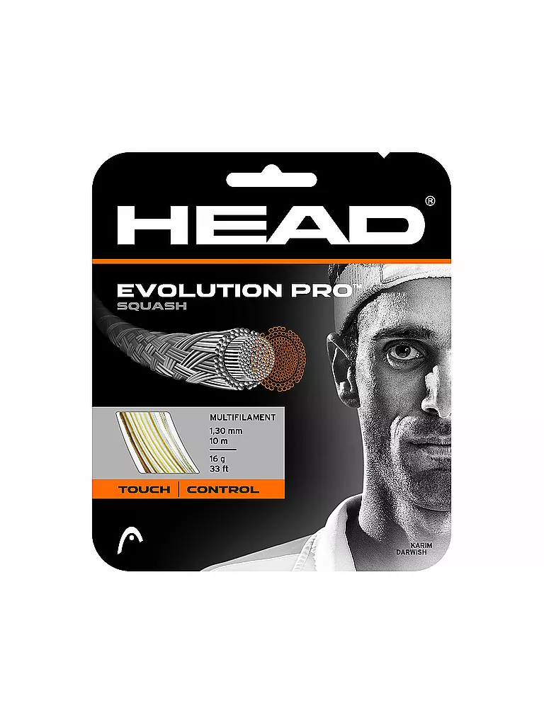 HEAD | Squashsaite Evolution Pro 10m | weiss
