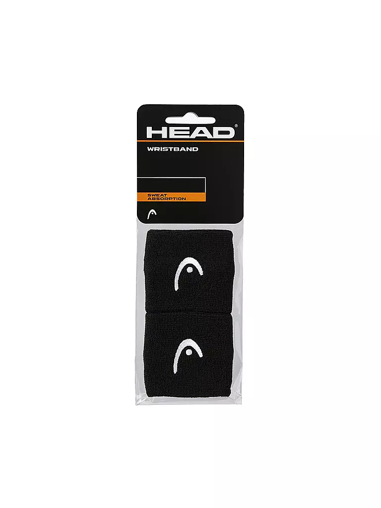 HEAD | Tennis Schweißbänder 2.5" | schwarz