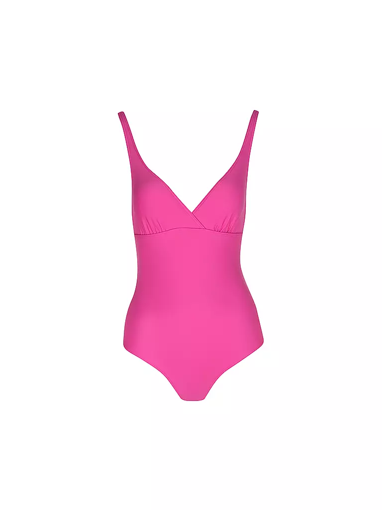 HOT STUFF |  Damen Badeanzug V-Neck | pink