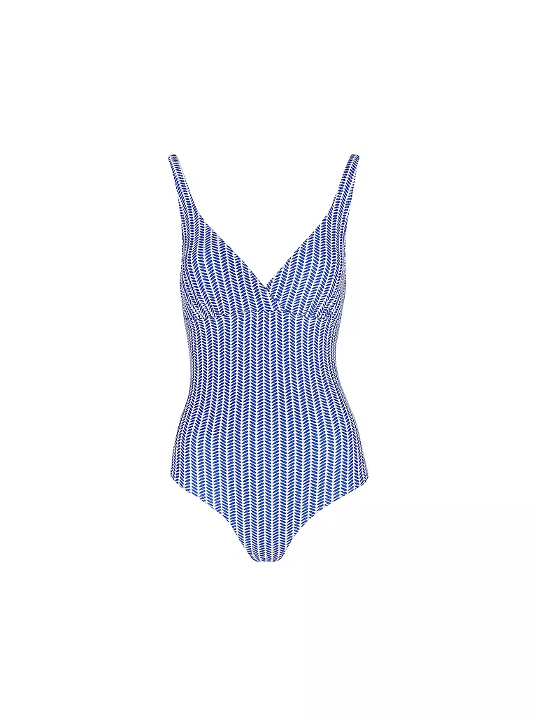 HOT STUFF |  Damen Badeanzug V-Neck | Blau