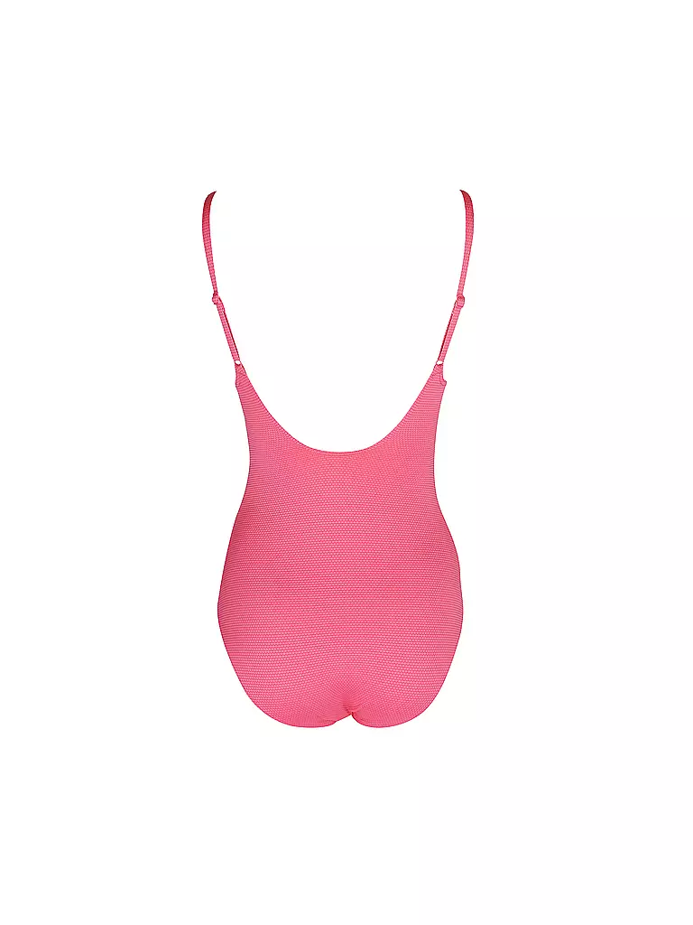 HOT STUFF |  Damen Badeanzug V-Neck | pink