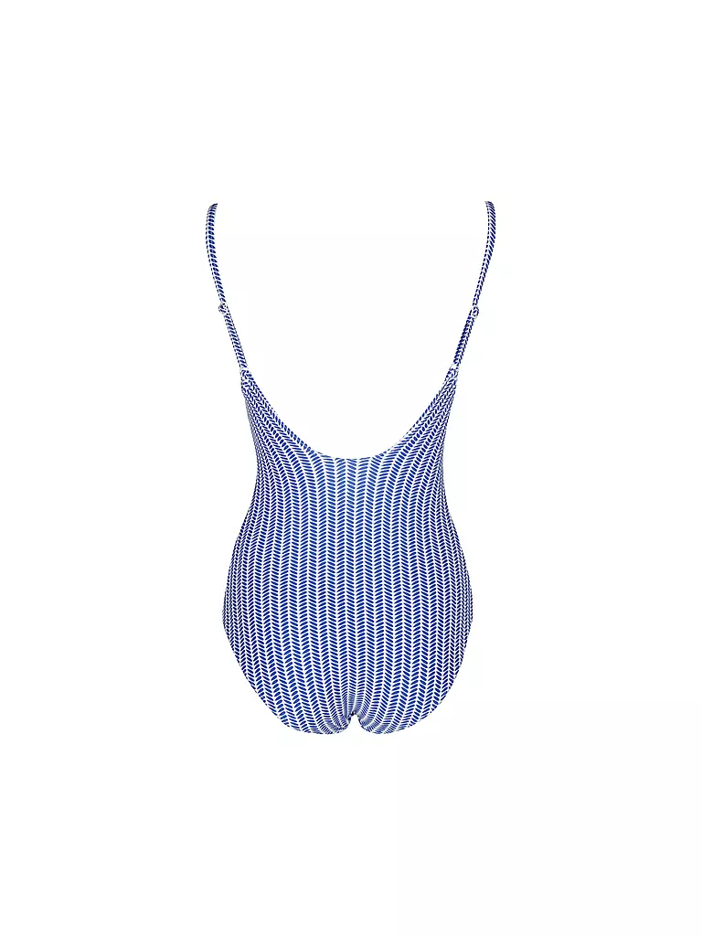 HOT STUFF |  Damen Badeanzug V-Neck | Blau