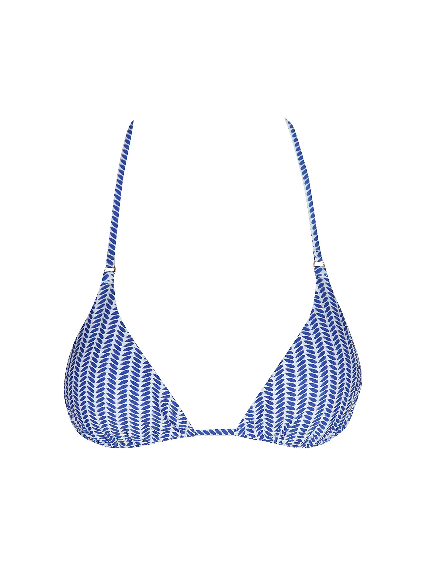 HOT STUFF |  Damen Bikinioberteil Triangel Solid  | blau