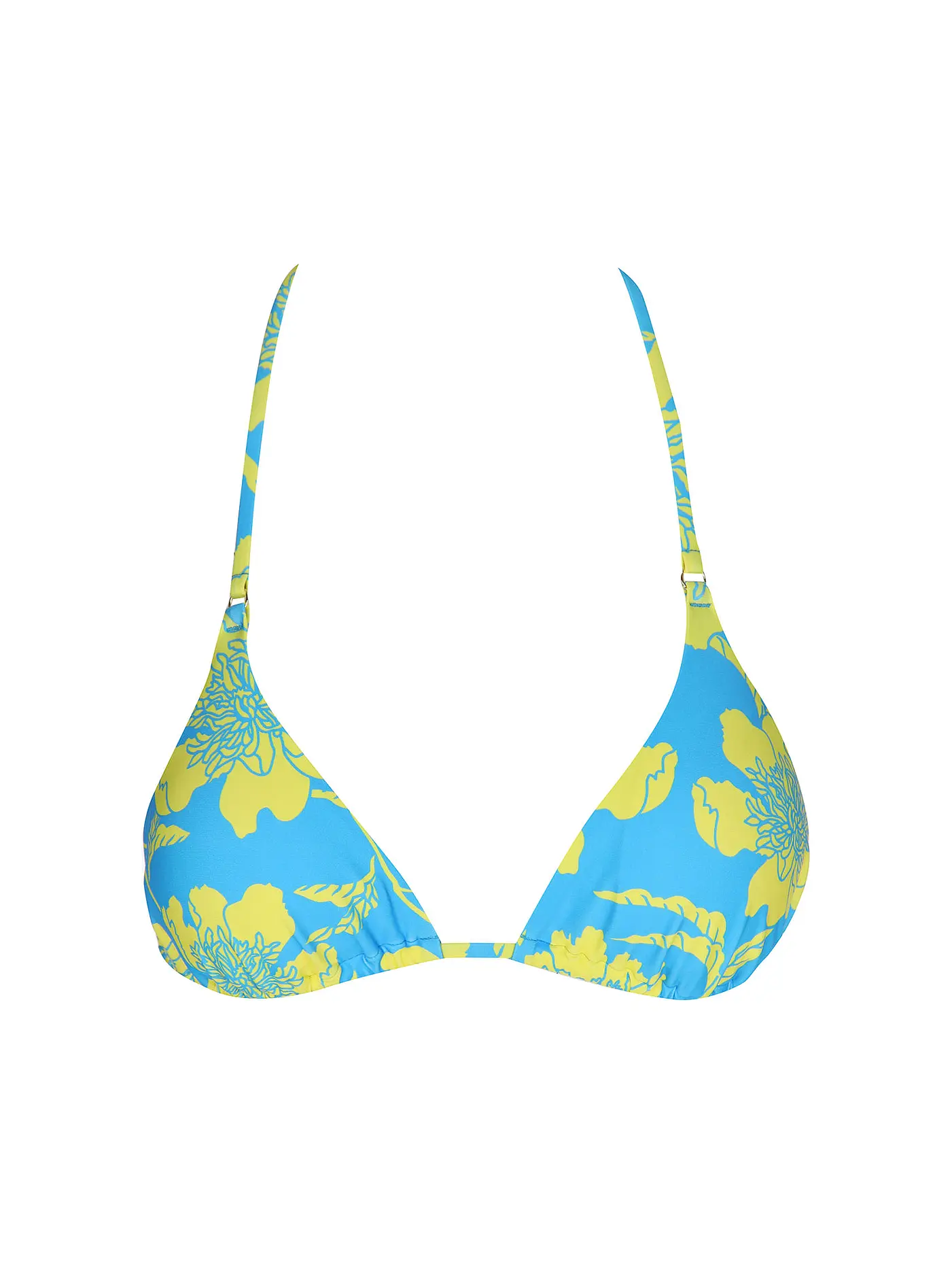 HOT STUFF |  Damen Bikinioberteil Triangel Solid  | türkis