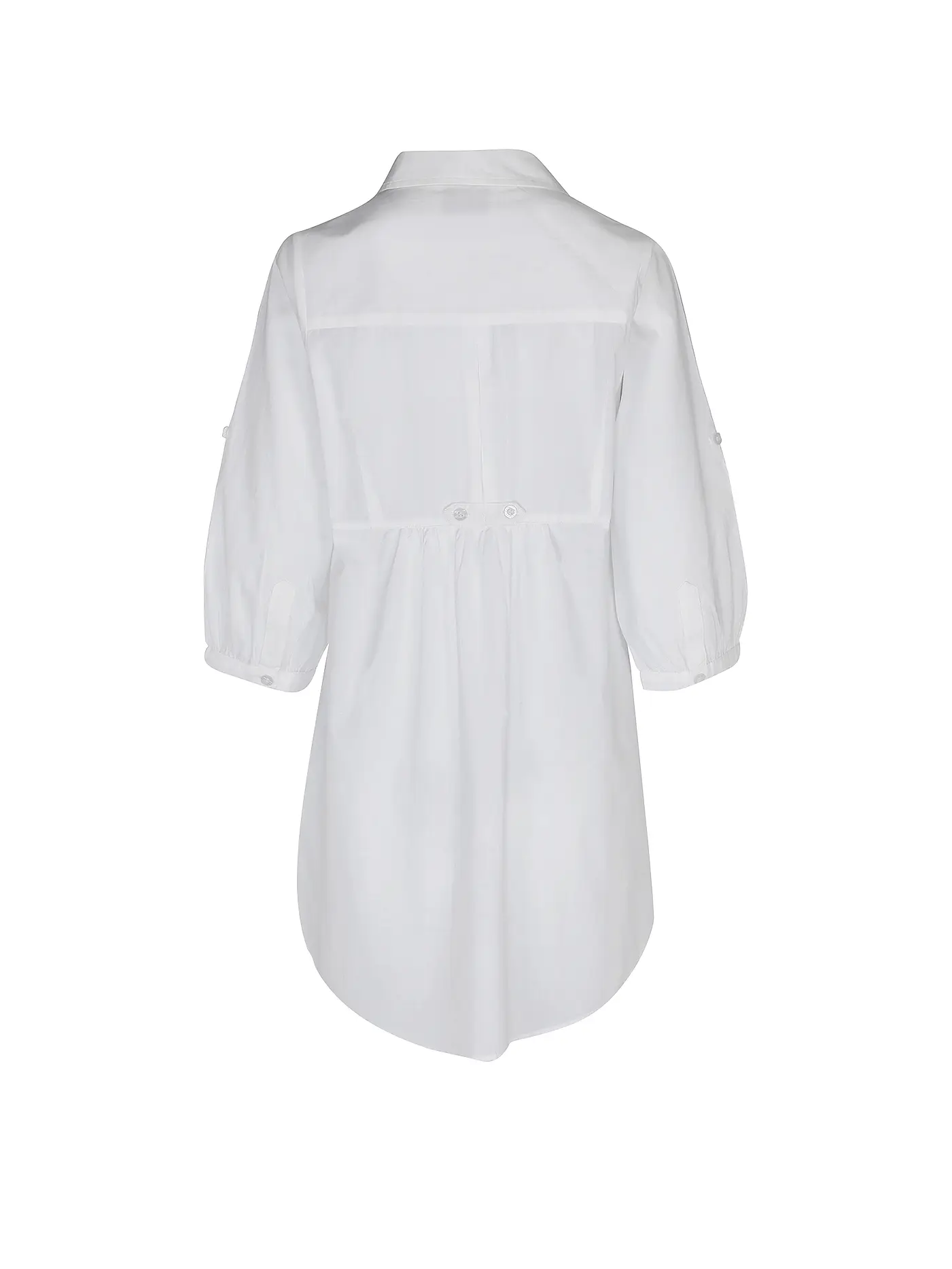 HOT STUFF |  Damen Blusenkleid Marseille  | weiss