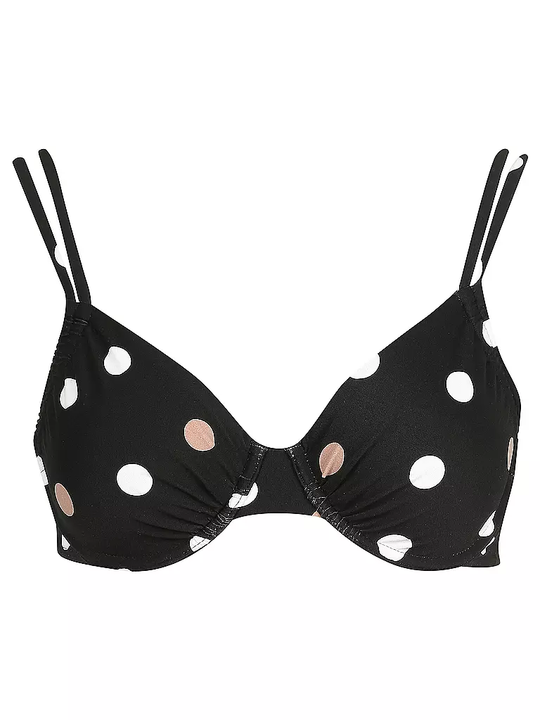 HOT STUFF | Damen Bügel-Bikinioberteil Dots | schwarz