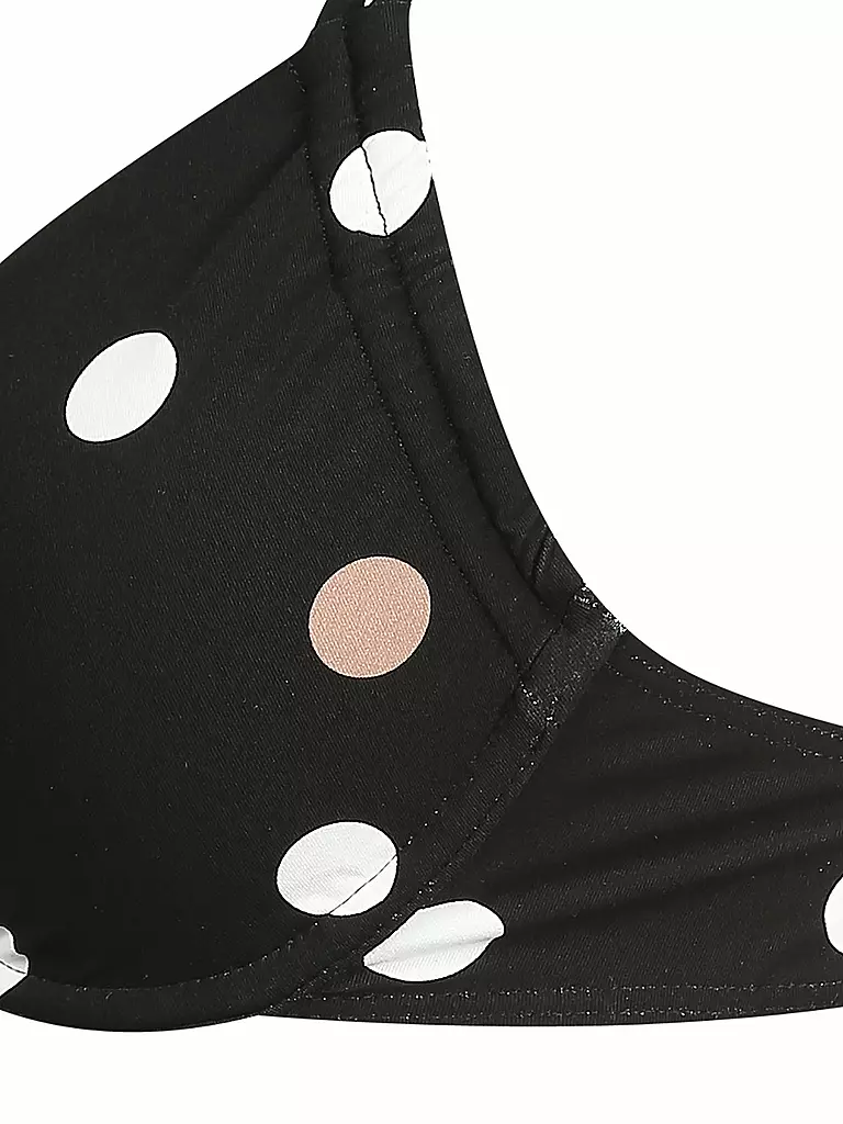 HOT STUFF | Damen Bügel-Bikinioberteil Dots | schwarz