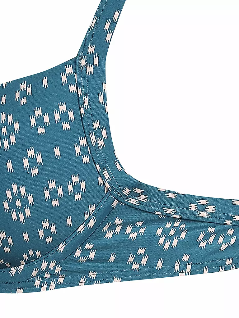 HOT STUFF | Damen Bügel-Bikinioberteil Ethno | blau