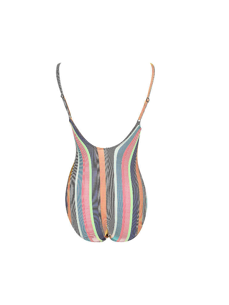 HOT STUFF | Damen Badeanzug Multi Stripes | bunt