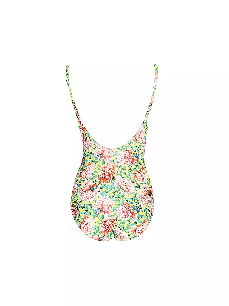 HOT STUFF | Damen Badeanzug V-Neck Flower Power | bunt