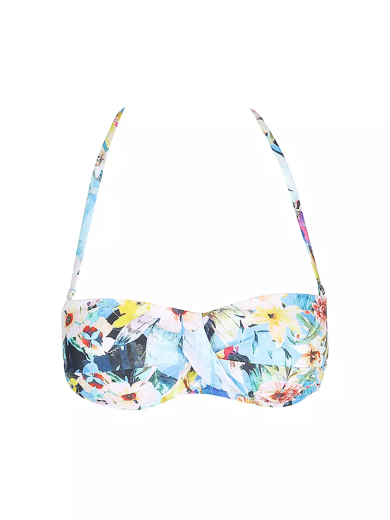 HOT STUFF | Damen Bikini Bandeau Multi Flower | bunt