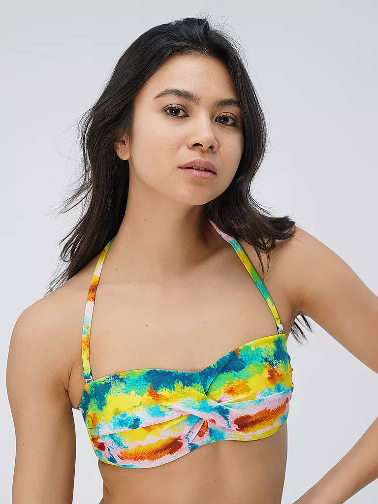 HOT STUFF | Damen Bikinioberteil Bandeau Print | bunt