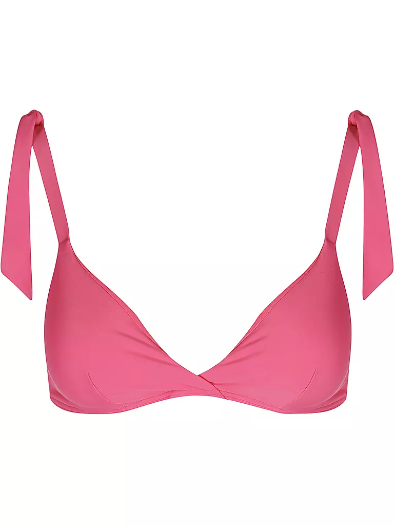 HOT STUFF | Damen Bikinioberteil mit Maschen Solids | pink