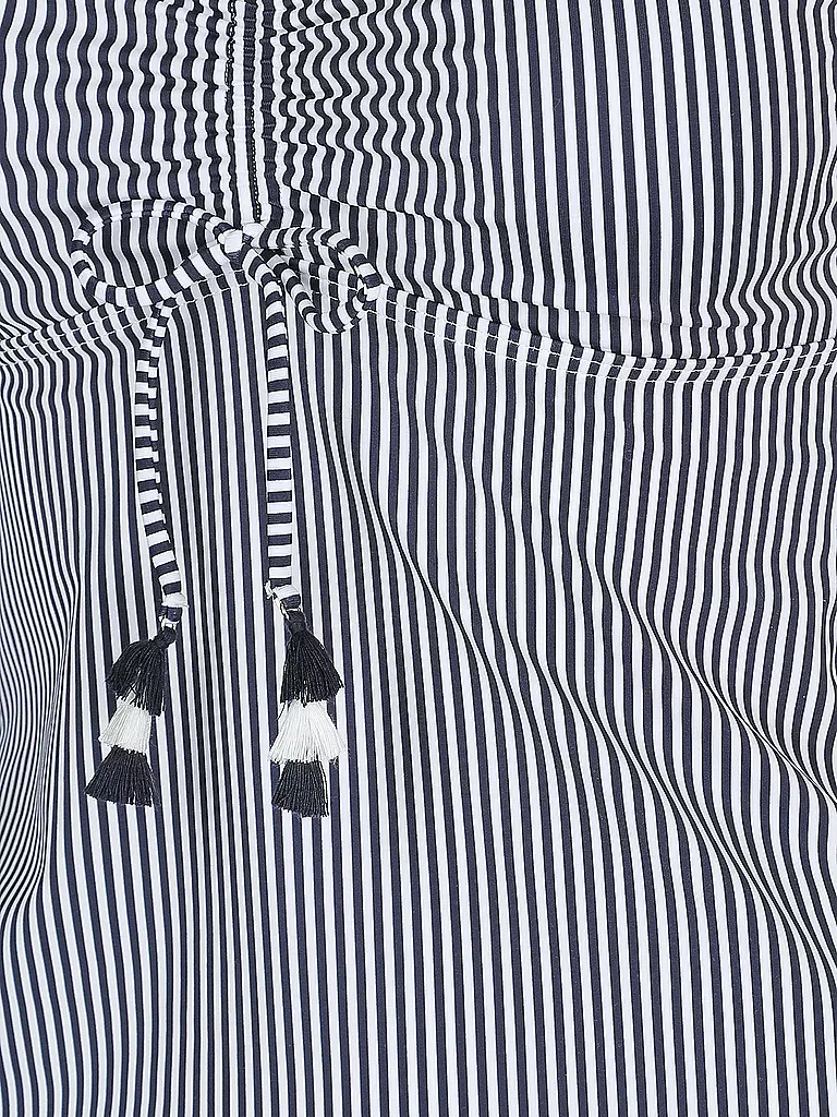 HOT STUFF | Damen Tankinioberteil Stripes | blau