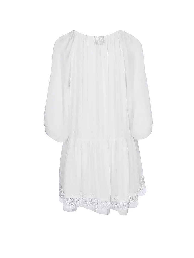 HOT STUFF | Damen Tunika V-Neck | weiß