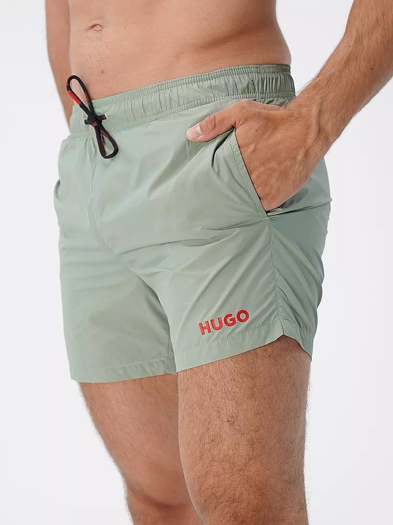 HUGO | Herren Badeshort Haiti | grau