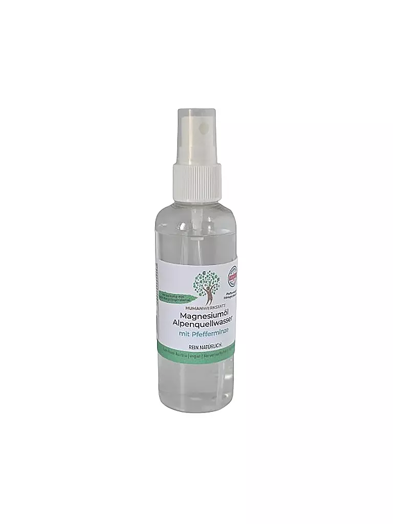 HUMANWERKSTATT | Magnesium Öl mit Pfefferminze | keine Farbe