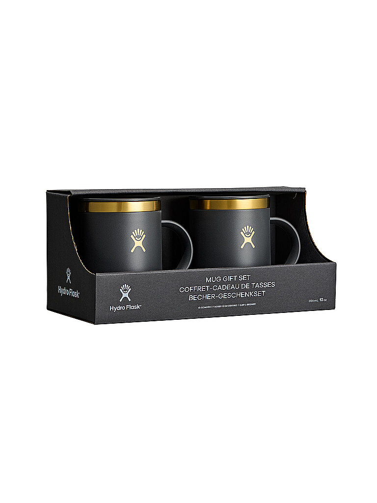 HYDRO FLASK Thermobecher Geschenkset Limited Edition 12 oz 355ml schwarz