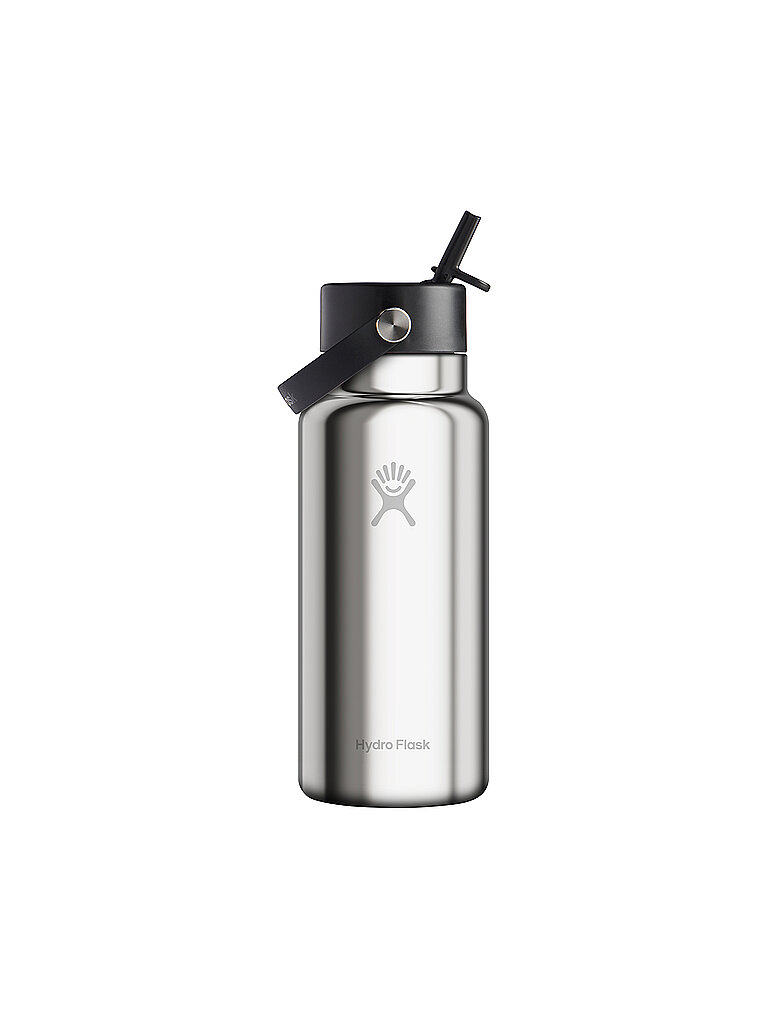 HYDRO FLASK Trinkflasche Wide Flex Straw Limited Edition 946ml isoliert silber