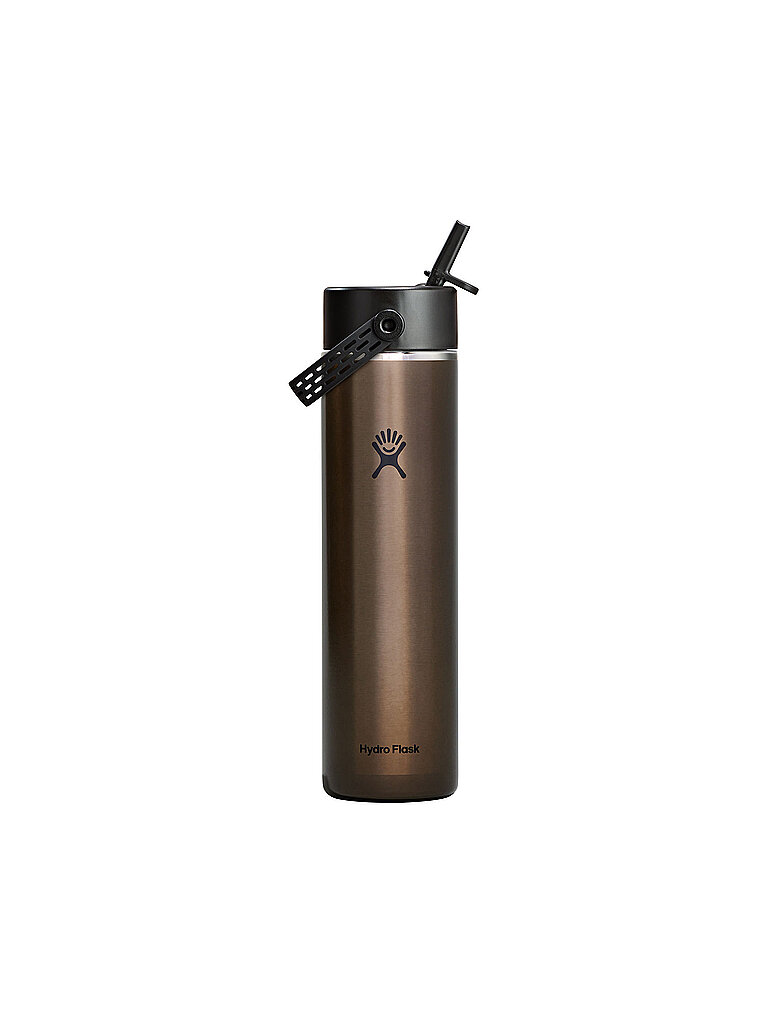 HYDRO FLASK Trinkflasche Flex Straw Cap Lightweight 710ml isoliert braun