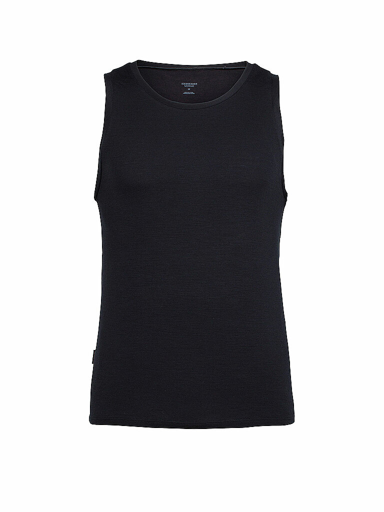 Icebreaker Tanktop Slim Fit Wolle-Nylon-Lycra Schwarz