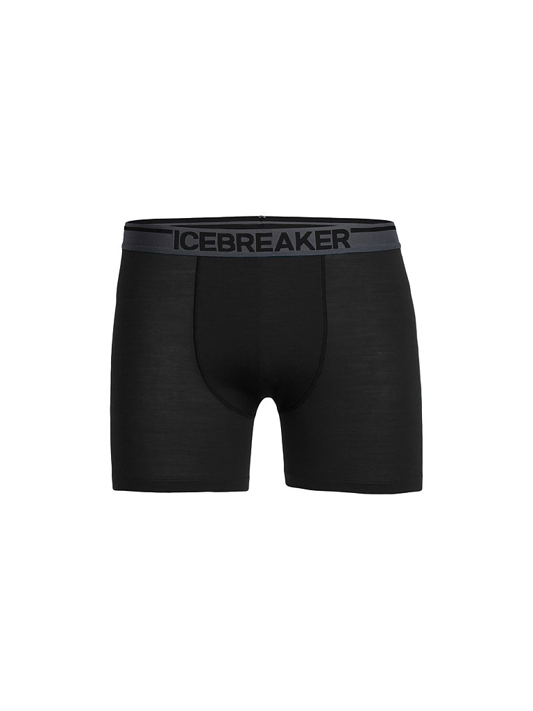 Icebreaker Boxershort Merino Anatomica Wolle-Nylon-Elastan Schwarz