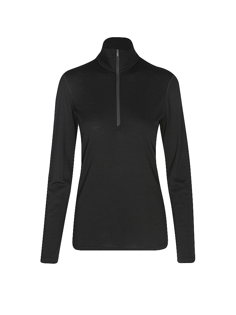 ICEBREAKER Damen Unterzieh Zipshirt Oasis 200 schwarz | XS