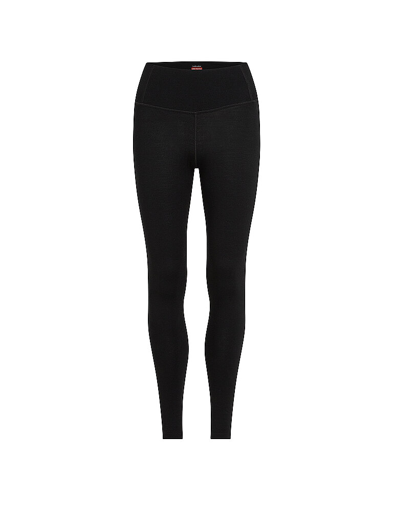 Icebreaker Unterziehhose High Rise 260 Merino Schwarz