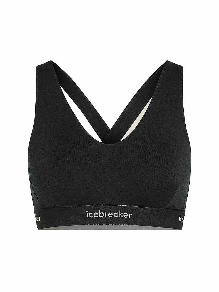 Icebreaker Unterziehshirt Racerback Merinowolle-TENCEL Schwarz