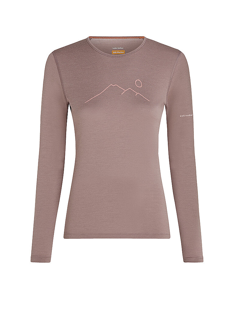 Icebreaker Base Layer U-Ausschnitt Merino Rosa