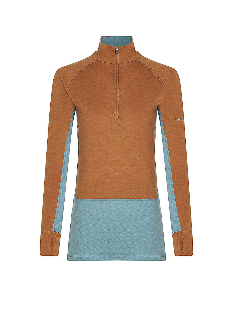 Icebreaker Half Zip Merino 200 ZoneKnit Hellbraun