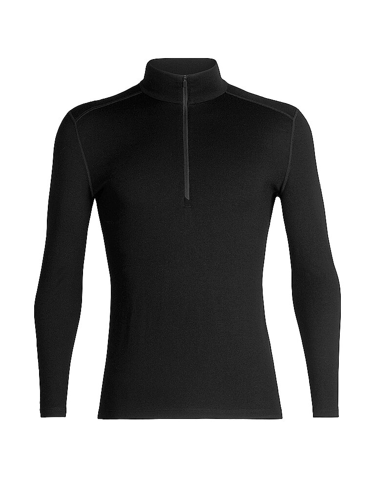 Icebreaker Unterziehshirt Tech Merino Langarm Schwarz