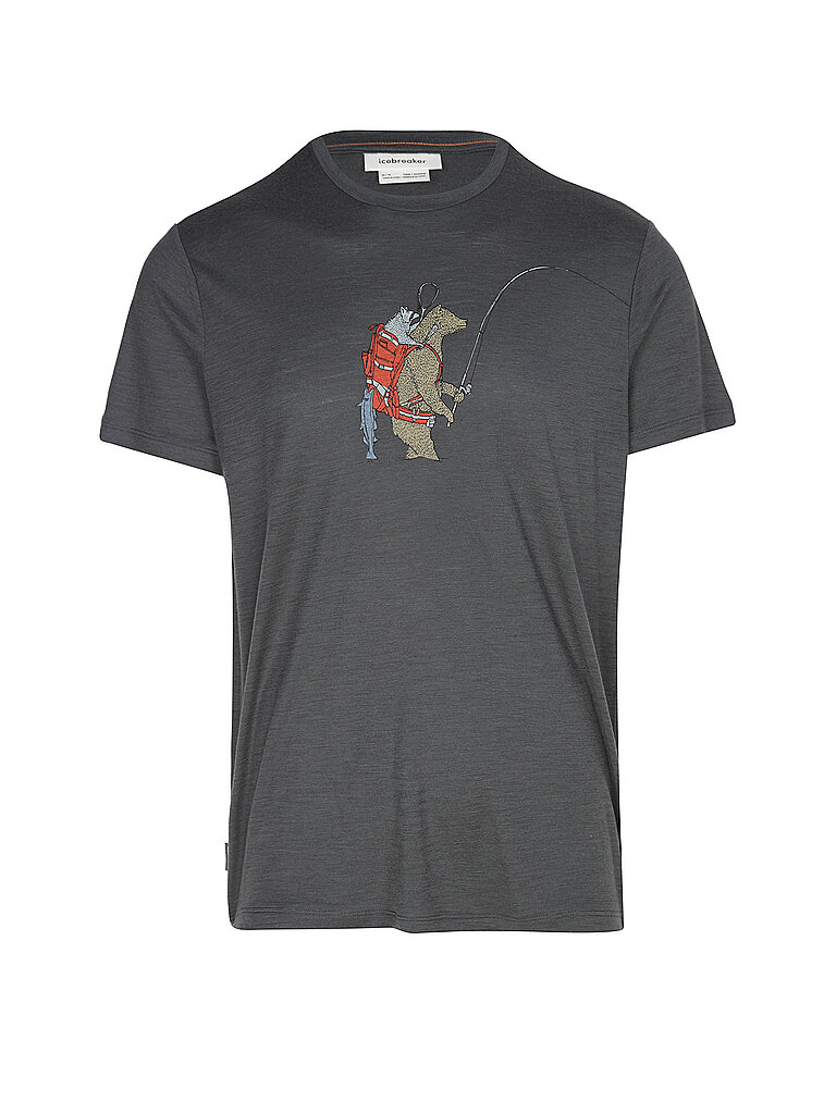 Icebreaker Funktionsshirt Tech Lite Range Stripes Merino Blau