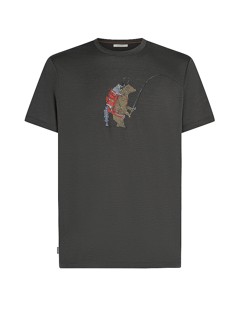 ICEBREAKER Herren Funktionsshirt Merino 150 Tech Lite Bear Catch grau | L