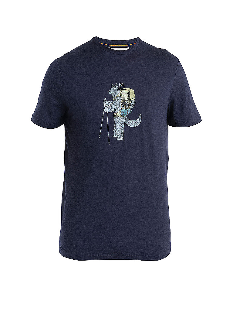 Icebreaker Funktionsshirt Merino 150 Tech Head Merinowolle Dunkelblau