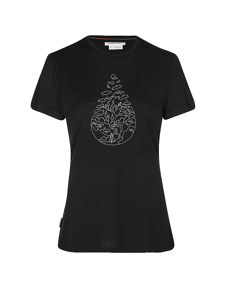 Icebreaker Funktionshirt Merino Tech Lite Merino Schwarz