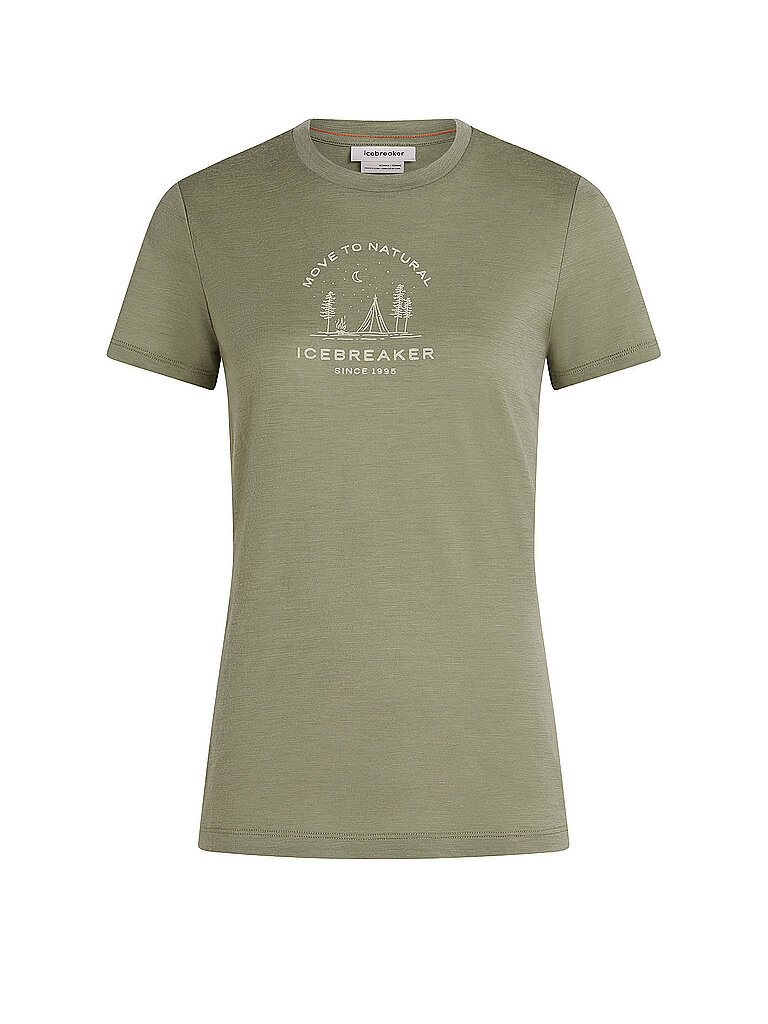 ICEBREAKER Damen Funktionsshirt Merino 150 Tech Lite Peaceful Pass olive | M