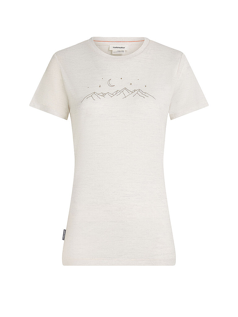 ICEBREAKER Damen Funktionsshirt 150 Tech Lite Sparkling Stars hellgrau | L