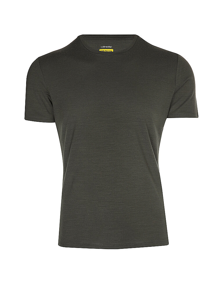 ICEBREAKER Herren Funktionsshirt Anatomica Crewe BF 150 olive | XL