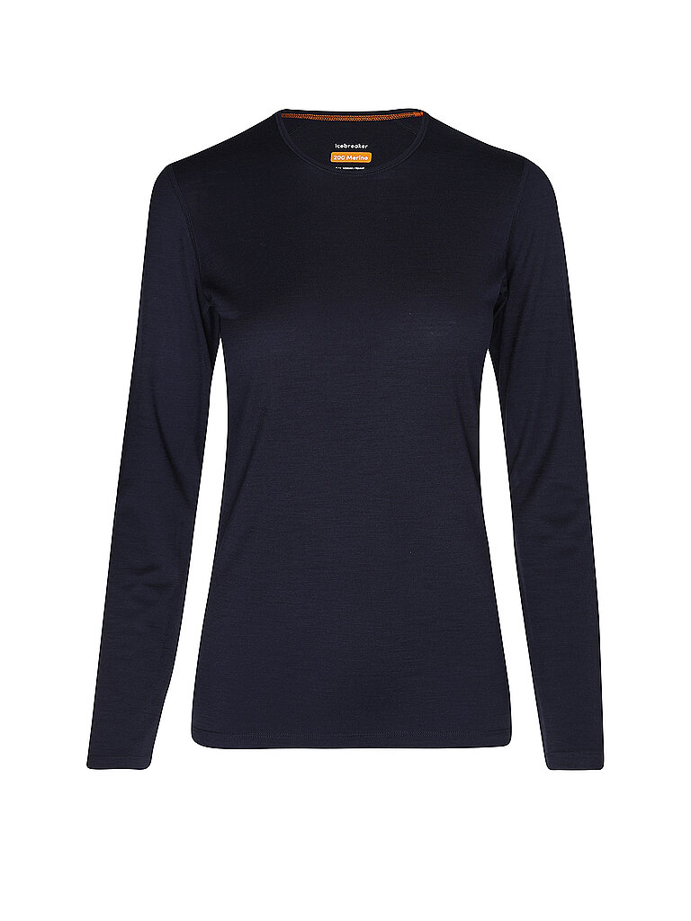 ICEBREAKER Damen Funktionsshirt Merino 200 Oasis LS dunkelblau | XS