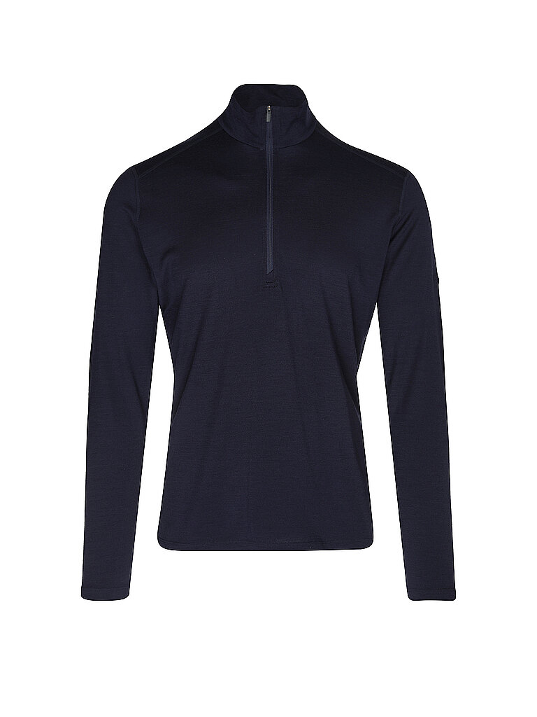 ICEBREAKER Herren Unterzieh Zipshirt Oasis 200 dunkelblau | S