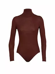 ICEBREAKER | Damen Bodysuit Merino Queens  | braun