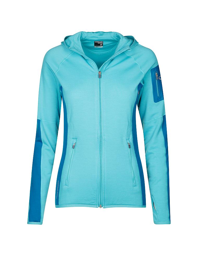 ICEBREAKER | Damen Fleecejacke Atom Hood | blau