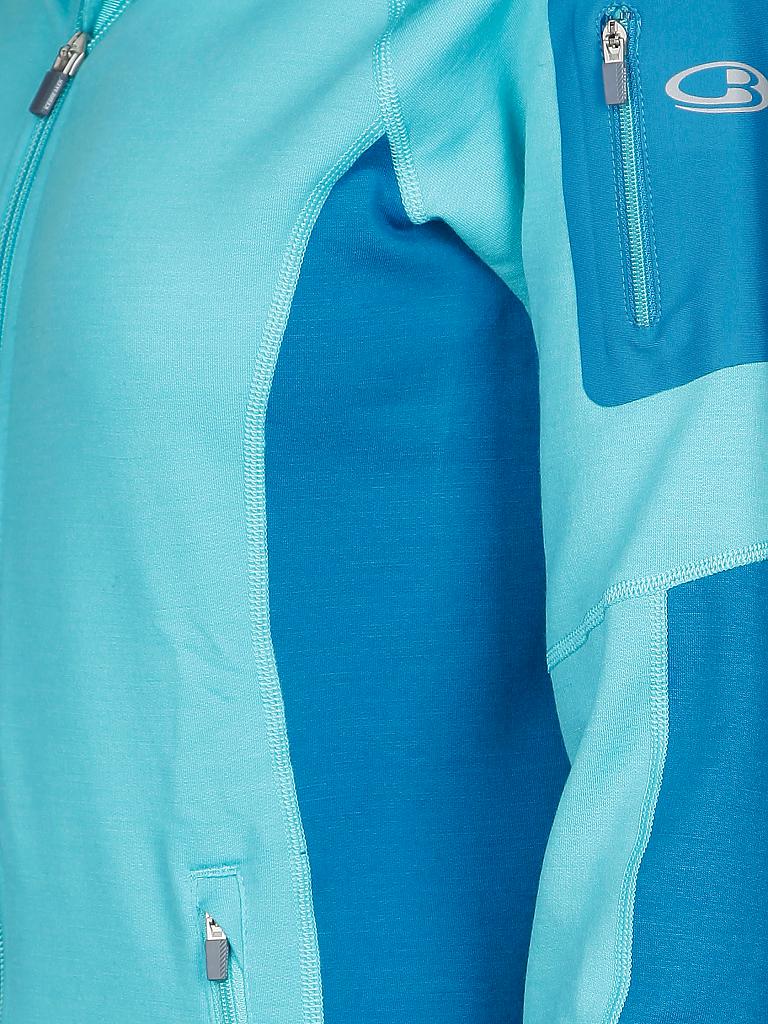ICEBREAKER | Damen Fleecejacke Atom Hood | blau