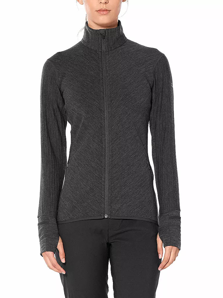 ICEBREAKER | Damen Fleecejacke Descender | grau