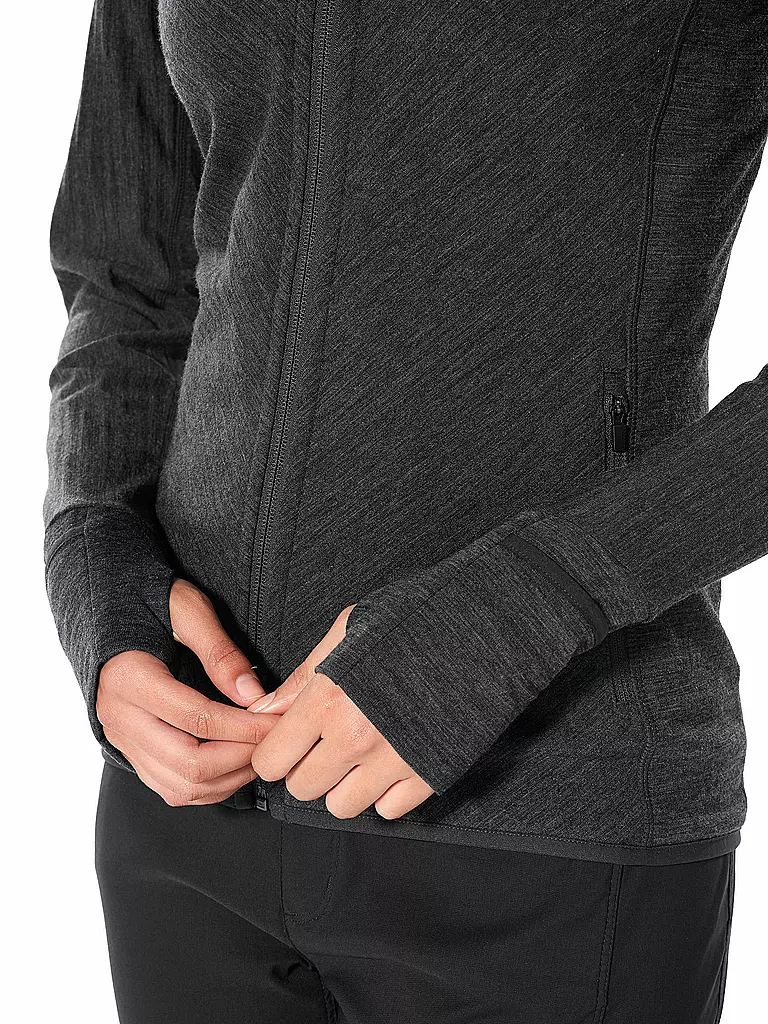 ICEBREAKER | Damen Fleecejacke Descender | grau