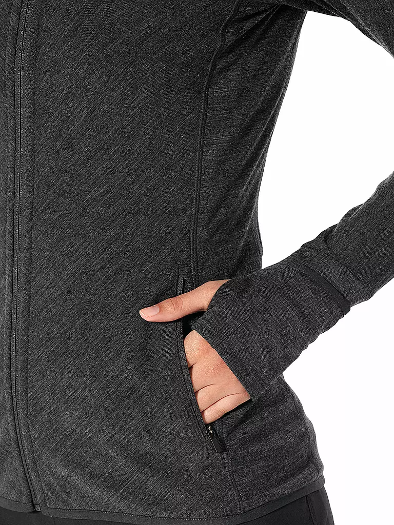 ICEBREAKER | Damen Fleecejacke Descender | grau