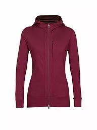 ICEBREAKER | Damen Fleecejacke Quantum III Hoodie | beere
