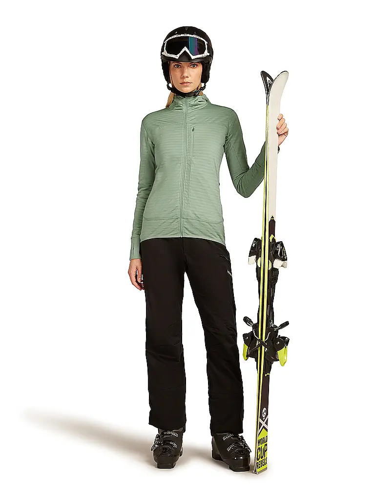 ICEBREAKER | Damen Fleecejacke Real Fleece 300 Merino Hoodie | hellgrün